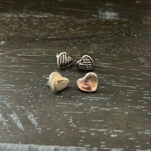 Silver Heart Earrings